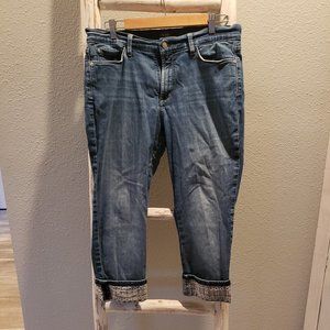 NYDJ Wide Cuff Capri 14 Petite